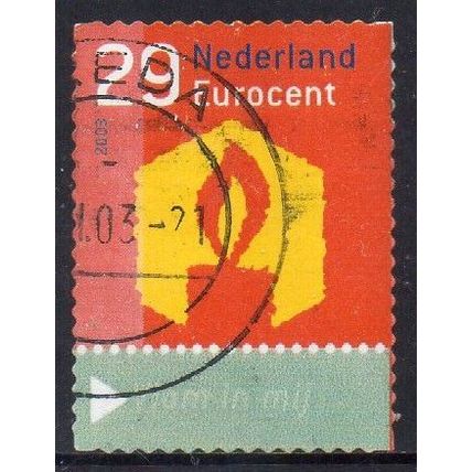 Netherlands 2003 Christmas - Candle ( Text in Pale Green ) €0,29 Used