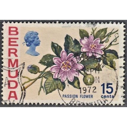Bermuda, 1970 15c Passion Flower, SG 258 (Scott #264), used