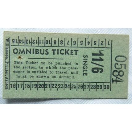 Vintage: 11/6 single ticket
