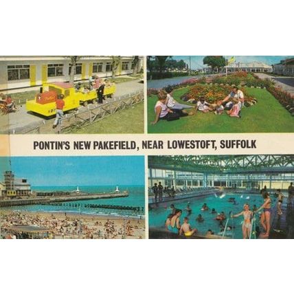 Pontins Holiday Camp Swimming Pool at Pakefield Lowestoft Postcard
