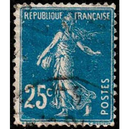 France 1906 Seed Sower 25c Used Stamp.