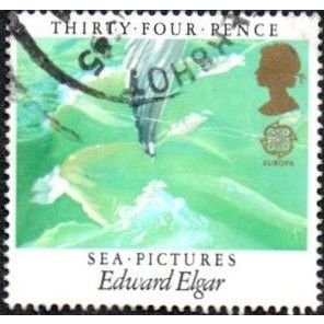 1985 Europa, European Music Year, 34p Value, Sea Pictures. Fine used