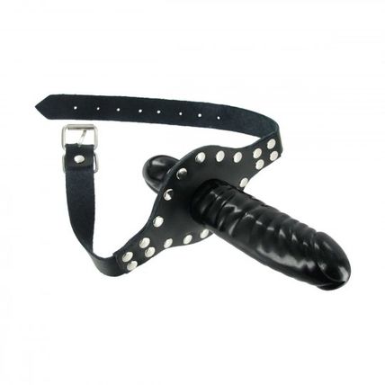 Ride Me Mouth Penis Shaped Ball Gag Strap On Pegging Bondage BDSM S&M Strict Lea
