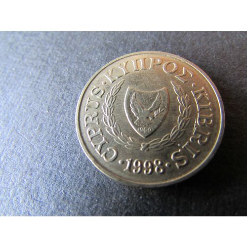 1998 CYPRUS FIVE CENTS FREE POST. F