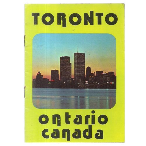 TORONTO, ONTARIO, CANADA 24 PAGE POCKET SIZED COLOURED BOOKLET 1960's ?