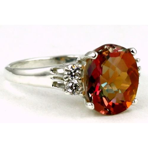 Twilight Fire Topaz, 925 Sterling Silver Ring, SR123