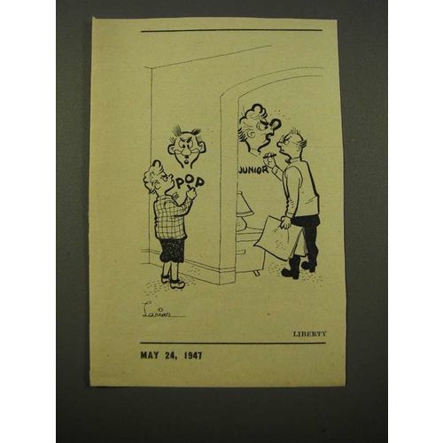 1947 Cartoon by Lawrence Lariar - Pop Junior