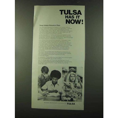 1973 Tulsa Arizona Ad - Has It Now!