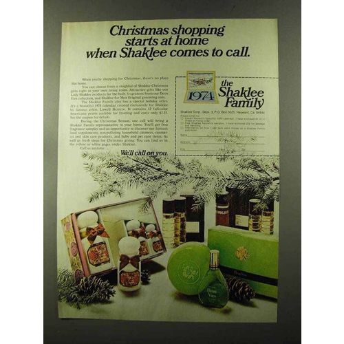 1973 Shaklee Fragrances Ad - Christmas Shopping