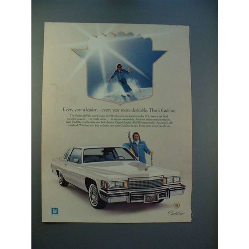 1979 Cadillac Coupe DeVille Car Ad - A Leader