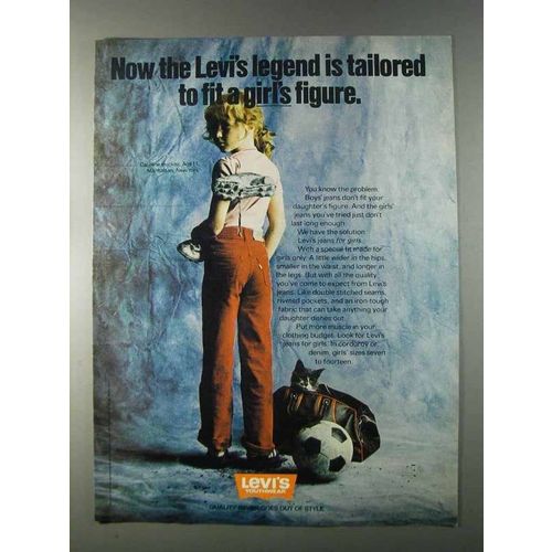 1980 Levi's Youthwear Girls Jeans Ad - A Girl's Figure