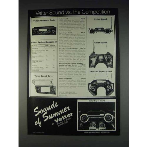 1982 Vetter Ad - Panasonic Radio, Super Sound