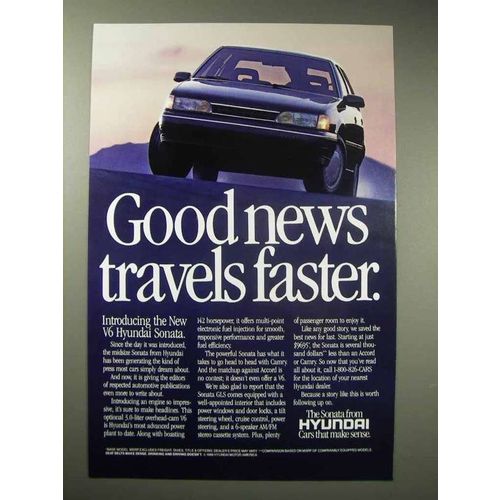 1989 Hyundai Sonata Ad - Good News