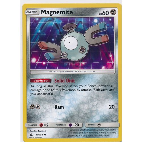 Pokemon Sun & Moon Ultra Prism 81/156 Magnemite