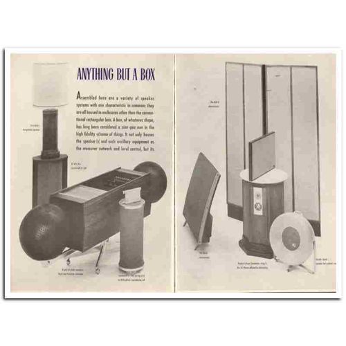 ANYTHING BUT A BOX 1964 Variety enclosures speakers vintage article