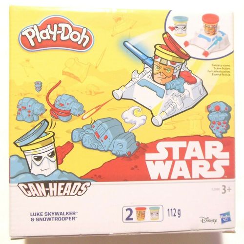Play-Doh Star Wars Cans 2 Pack-Luke Skywalker & Snowtrooper