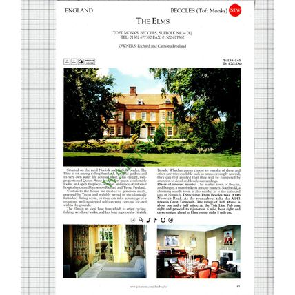 The Elms Toft Monks Beccles Richard Freeland / Bibury Court Jane Collier - 2001