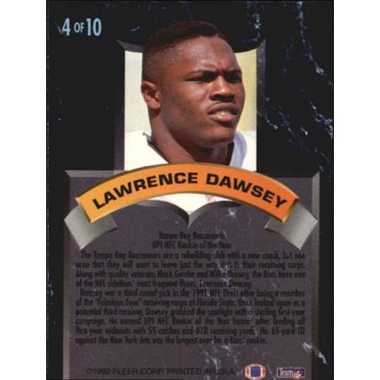 1992 Ultra Football Lawrence Dawsey- Award Winner #4 of 10