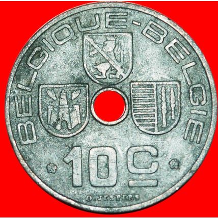 OCCUPATION BY GERMANY ~ FRENCH: BELGIUM★ 10 CENTIMES 1941★LOW START★NO RESERVE