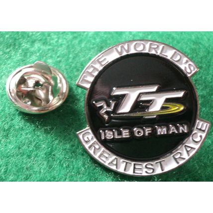 Isle Of Man TT The World's Greatest Race Motorcycle Bike Enamel Motorbike Badge