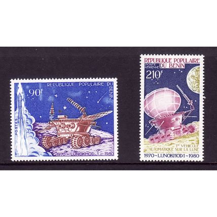 BENIN 1980 SPACE SG791 / 792 SET 2 VALS U/M MINT#3