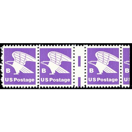 1818, Mint NH "B 18¢" Pair With Full Gutter Between Error - Stuart Katz