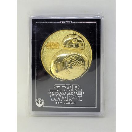 Star Wars The Force Awakens BB-8 Medal - 2015 Lucasfilm Disney From Japan New