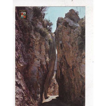Mallorca Carretera de Sa Colobra Spain Postcard posted crease