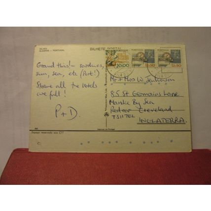 multiview, SILVES, ALGARVE, PORTUGAL used postcard 1974 postmark =