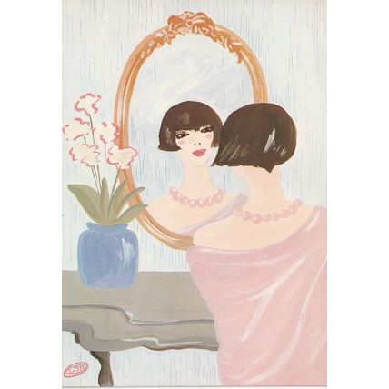 Unused Art Postcard - Le colliere - C. Montoya