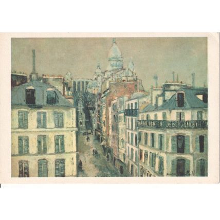 Unused Art Postcard - Montmartre La Rue Chappe - M. Utrillo