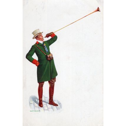 International Horse Show 1908 Antique London Advertising Postcard