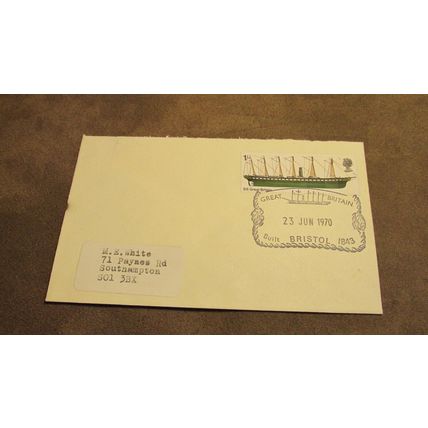 1970 GB Cover - SS Great Britain, Bristol - Brunel interest