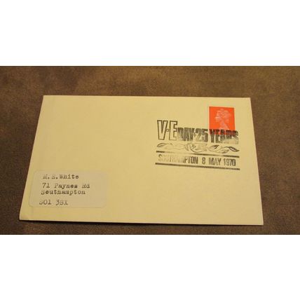 1969 GB Cover - World War 2 V.E Day Anniversary - Southampton