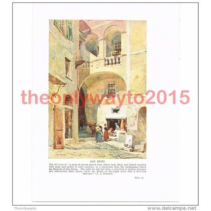 San Remo, Italy, Book Illustration (Print), c1920