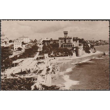 Vista Parcial do Tamariz, Estoril, c.1950s - Grave Rosa Foto Bilhete Postal