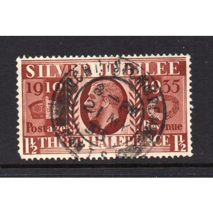 George V - 1935 - 1½d Red-Brown (Silver Jubilee) (sg455) Used #7