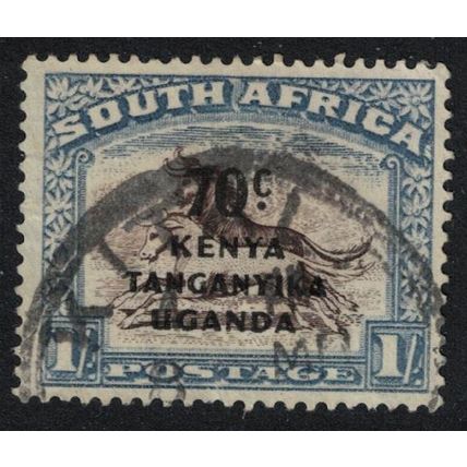 KUT Black and Blue Wildebeest Wild Animals T2 1941 Canc SG#154
