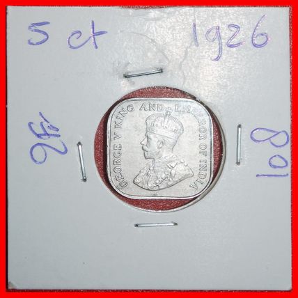 Ⰶ GREAT BRITAIN (1912-1926): CEYLON ★ 5 CENTS 1926 HOLDER!★LOW START★NO RESERVE