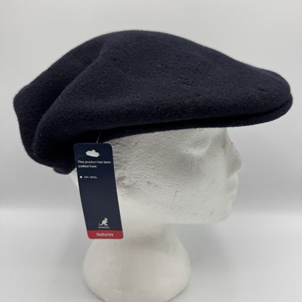 Kangol Black Beret 100% Pure New Wool New With Tags X-Large Unisex