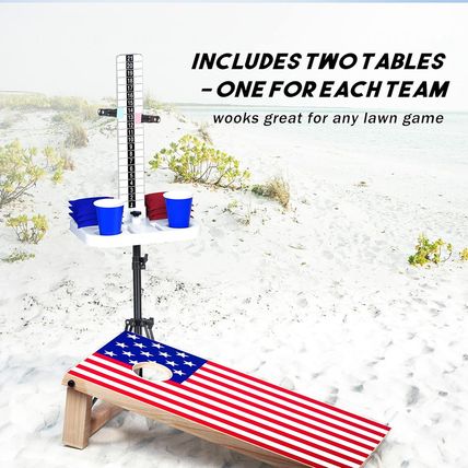 Cornhole Scoreboard 2 Sets Cornhole Score Keeper with Drink Holder Corn Hole Gam