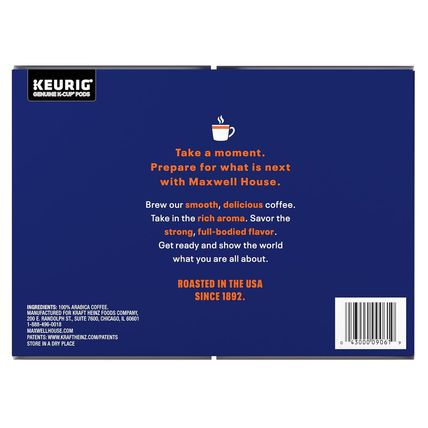 Maxwell House French Roast Dark Roast K-Cup Coffee Pods, 84 Ct Box