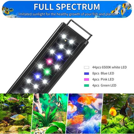 AQUANEAT LED Aquarium Light Full Spectrum for 24 Inch to 30 Inch Fish Tank Light