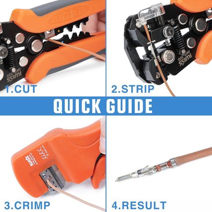 Icrimp IWS-2549S Micro Wire Crimping Plier for AWG 28-18 Open Barrel Terminals,
