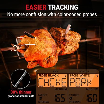 Thermopro Tempspike 1000FT Wireless Meat Thermometer Digital with 2 Upgraded Ult