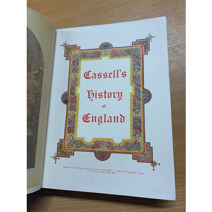 c1900s CASSELL'S HISTORY OF ENGLAND VOLUME 1 ILLUSTRATED 1.6kg HB BOOK (P8)