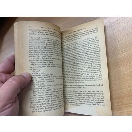 1963 F SCOTT FITZGERALD "THIS SIDE OF PARADISE" PENGUIN #1867 PB BOOK (P2)