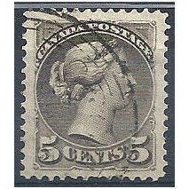 Canada 1889.SG106 5c Brownish-Grey Fine Used.