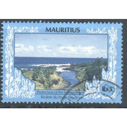 Mauritius stamps 1991 - Rs5 - Riviera Du Poste Estuary