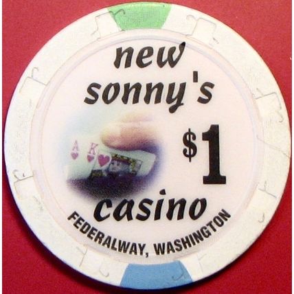 New Sonny's. $1 Casino Chip. Federal Way, WA. T10.